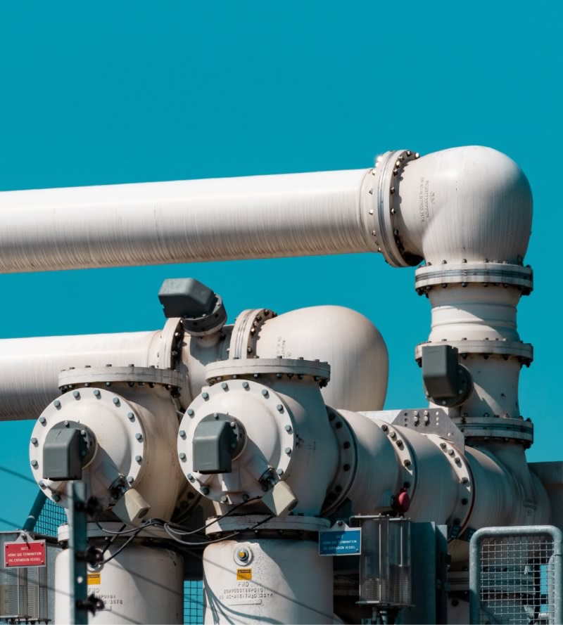 photo of gas pipelines